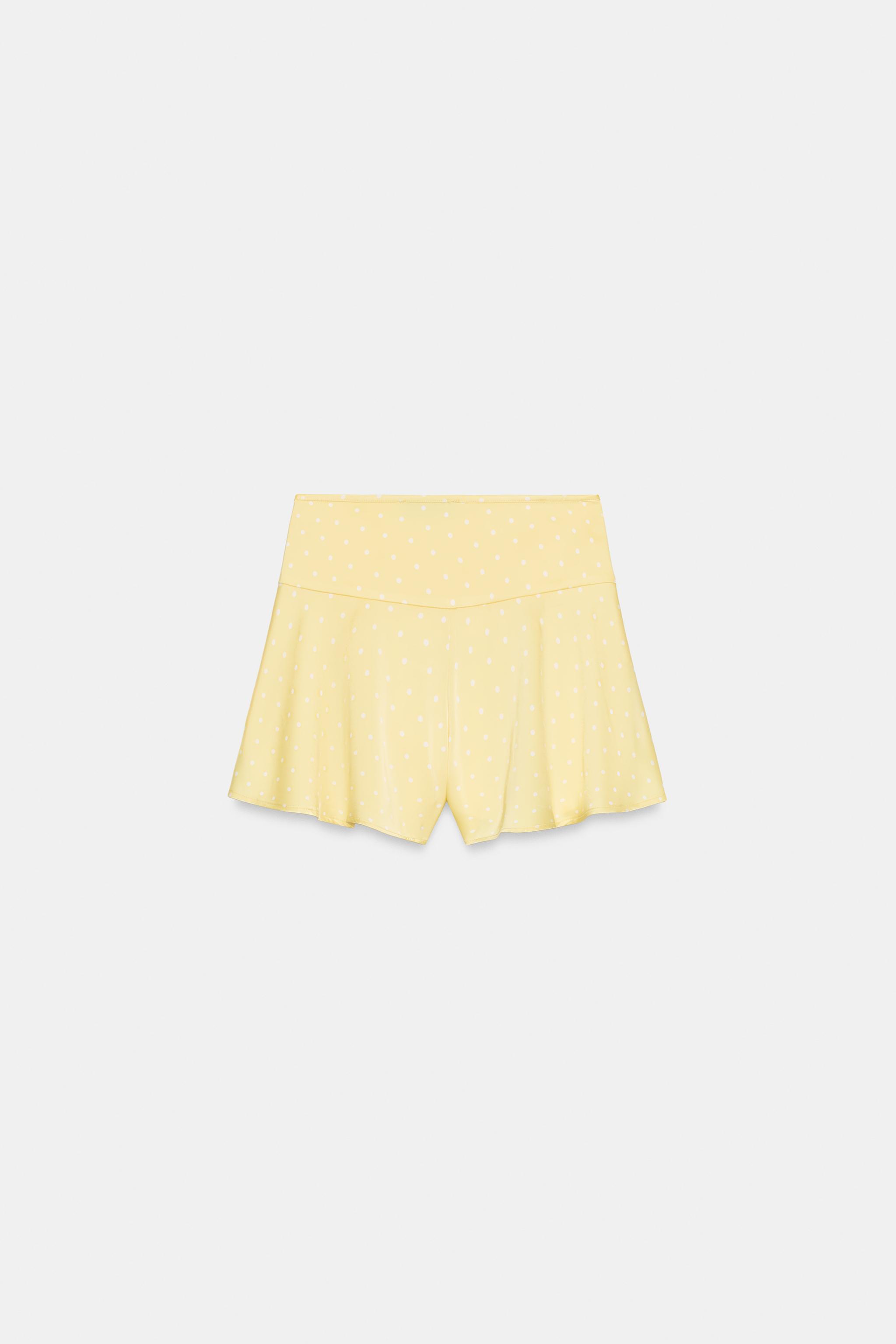 SATIN FLARE SHORTS